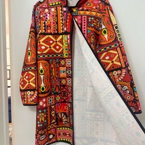 Tailor Vintage Multicolor Geometric Cape